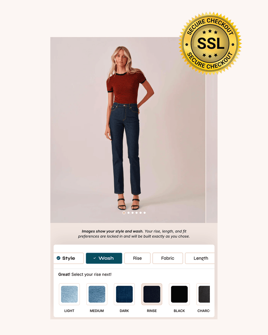 Review your jeans and place your order