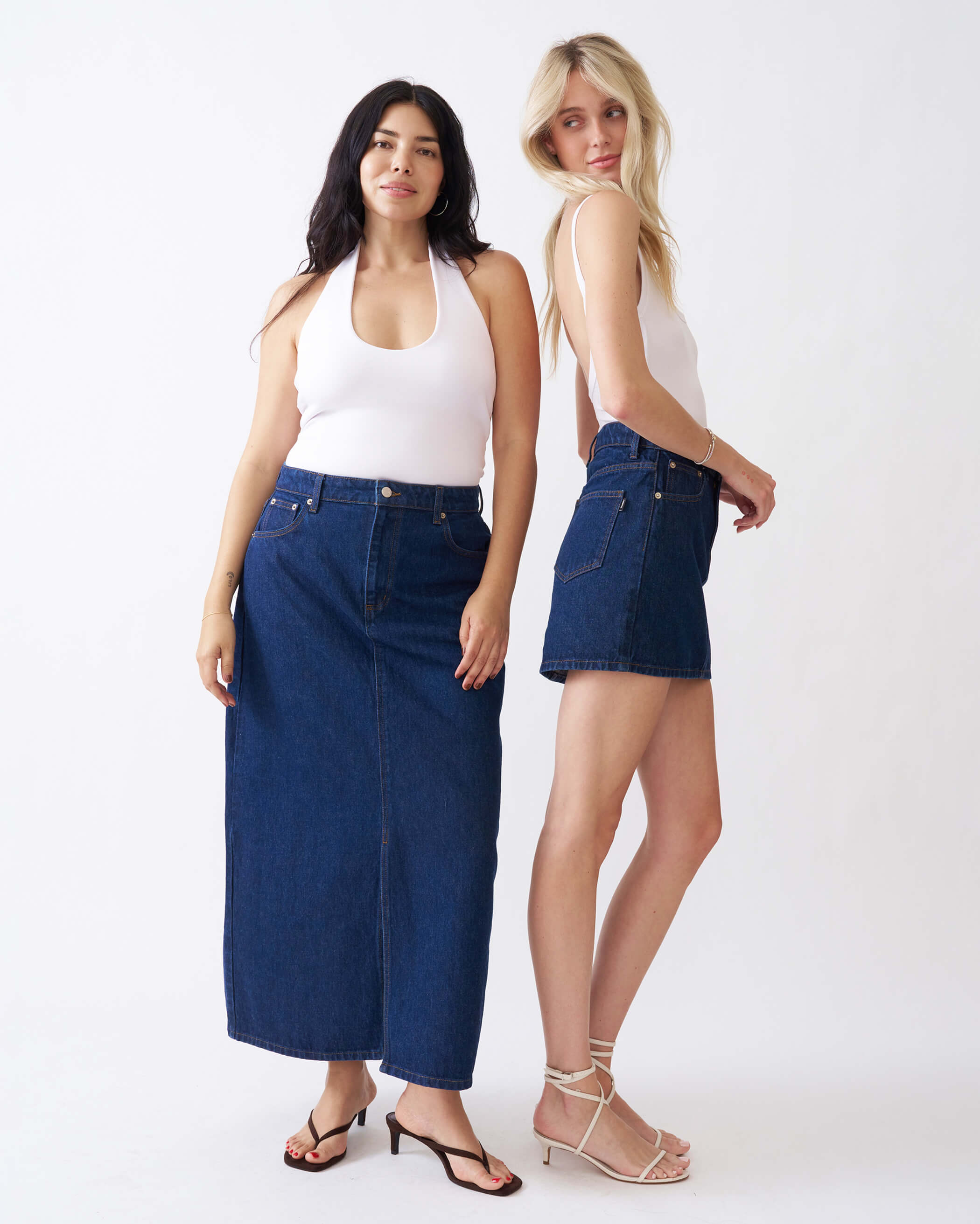 The Only Pair Of Jean Skirts You’ll Want to Wear Again.