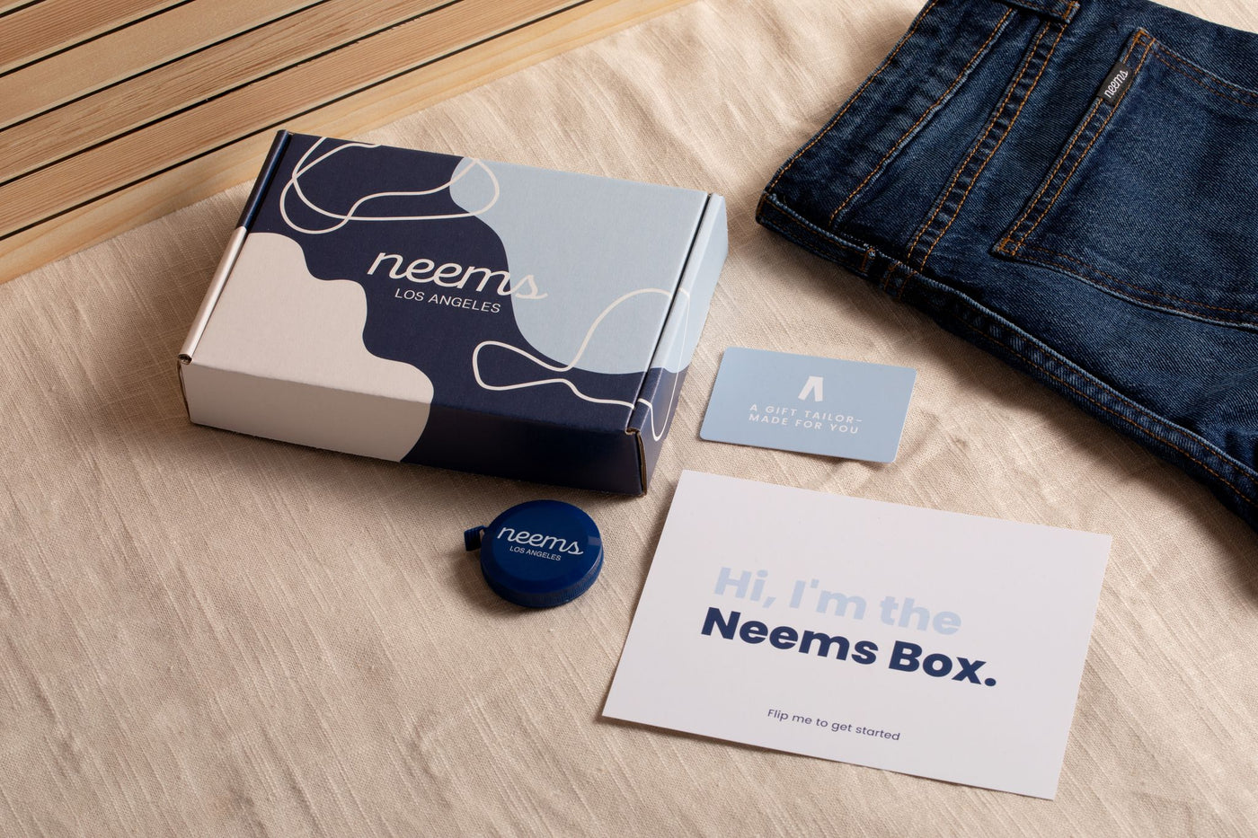 The Neems Box: custom-made jeans that you can gift